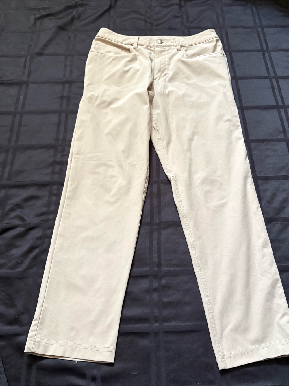 Lululemon ABC Classic Fit Pant Mens 32 Tan Khaki Warpstreme Chino Trousers